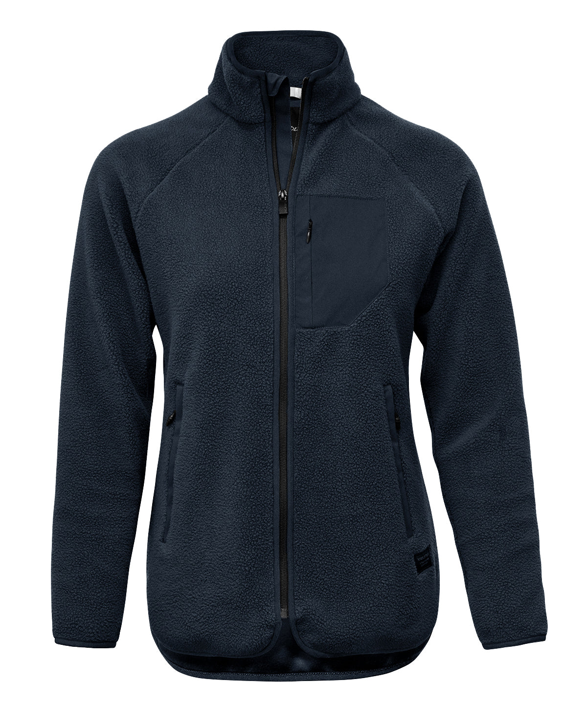 Tryck din logga på Fleece från Nimbus - Anpassa Dam Timberlake modern sherpa fleece i färgen Marinblå för företag, föreningar och privatpersoner