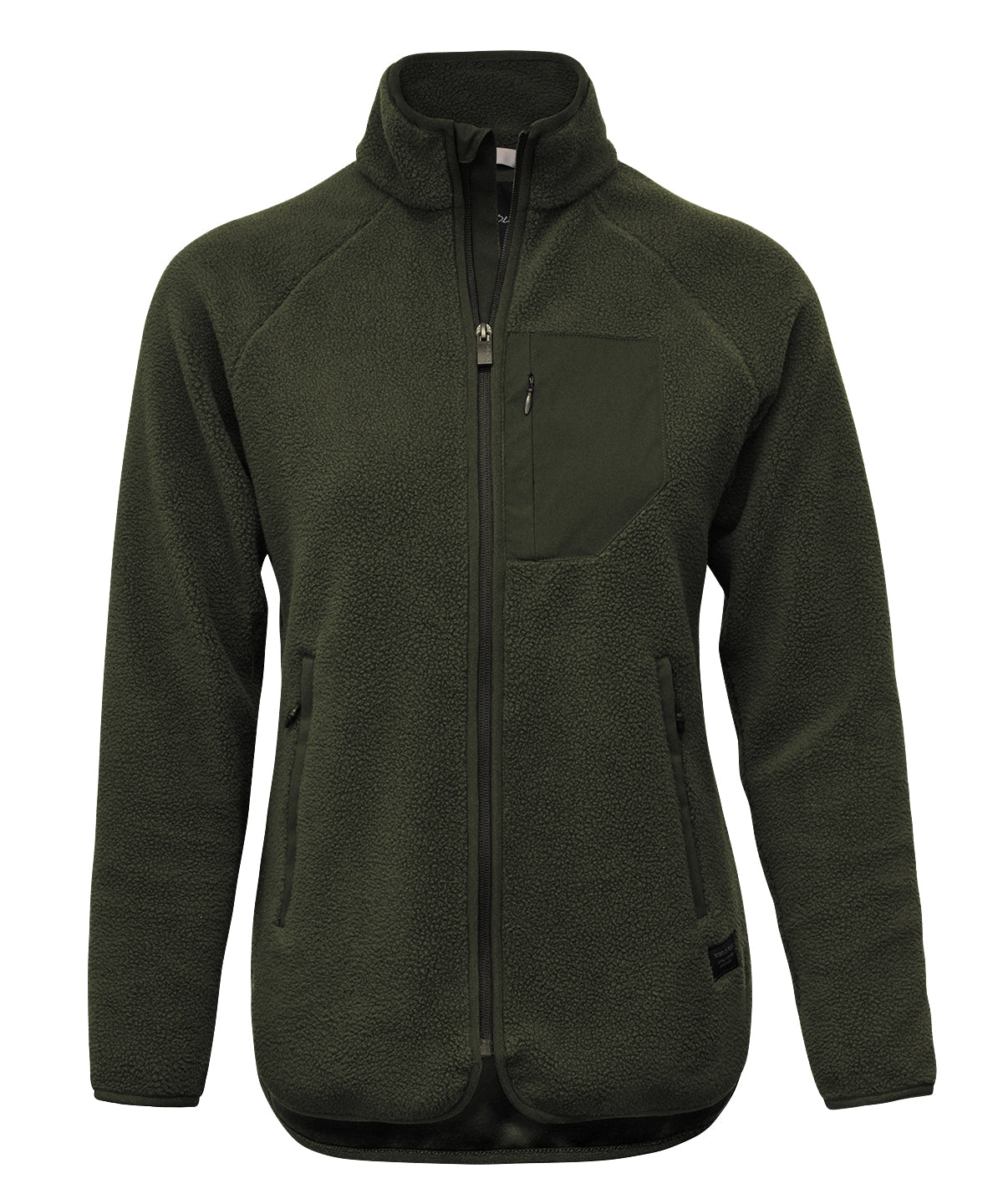Tryck din logga på Fleece från Nimbus - Anpassa Dam Timberlake modern sherpa fleece i färgen Oliv för företag, föreningar och privatpersoner
