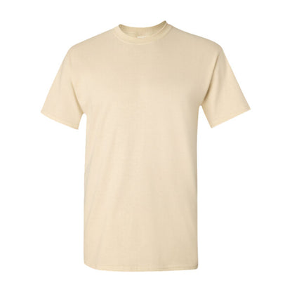 Tryck din logga på från Impala Print Shop - Anpassa GILDAN Billig t-shirt med tryck 5000 i färgen Natural för företag, föreningar och privatpersoner