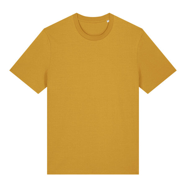 Tryck din logga på T-shirts design från Stanley/Stella - Anpassa Stanley/Stella Creator 2.0 – Ikonisk Unisex T-shirt i Ekologisk Bomull i färgen Spectra Yellow för företag, föreningar och privatpersoner