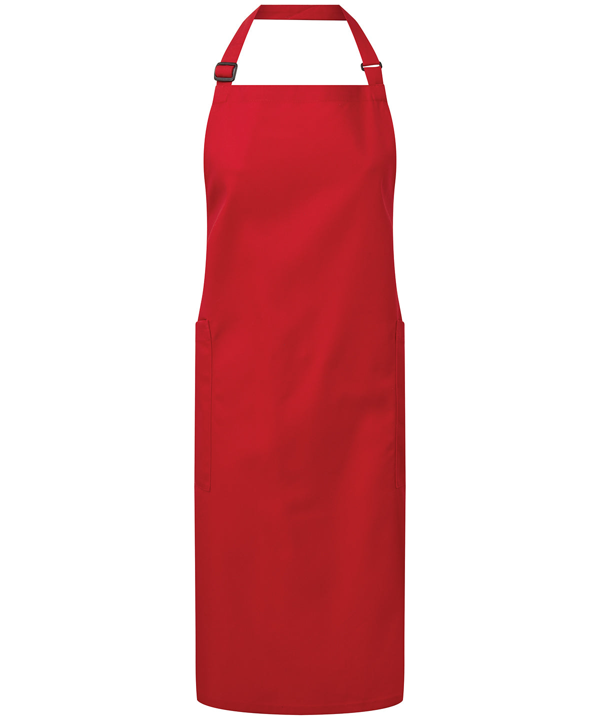Tryck din logga på Förkläden från Premier - Anpassa Förkläde av återvunnen polyester och ekologisk bomull i färgen Mellan röd One Size för företag, föreningar och privatpersoner