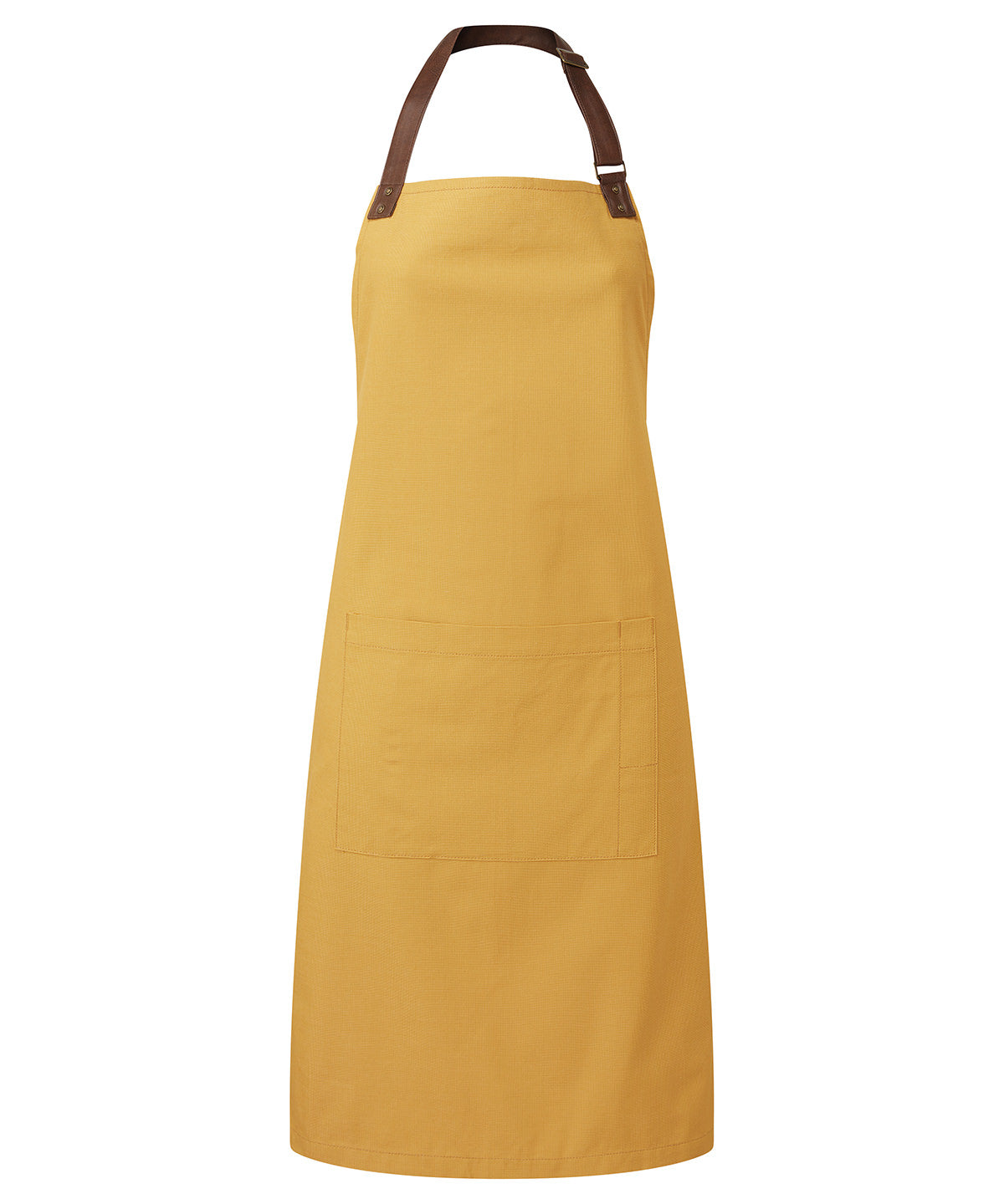Tryck din logga på Förkläden från Premier - Anpassa Annex Oxford Bib Apron i färgen Senap One Size för företag, föreningar och privatpersoner