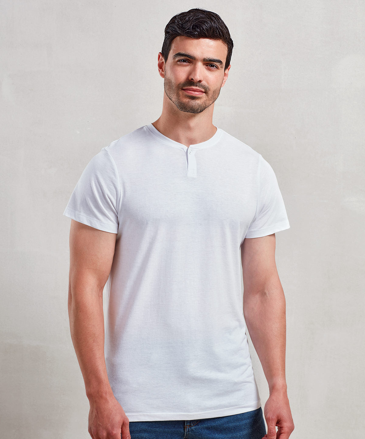 Tryck din logga på T-shirts från Premier - Anpassa Cotton Rich Comis Tee - Herr i färgen för företag, föreningar och privatpersoner