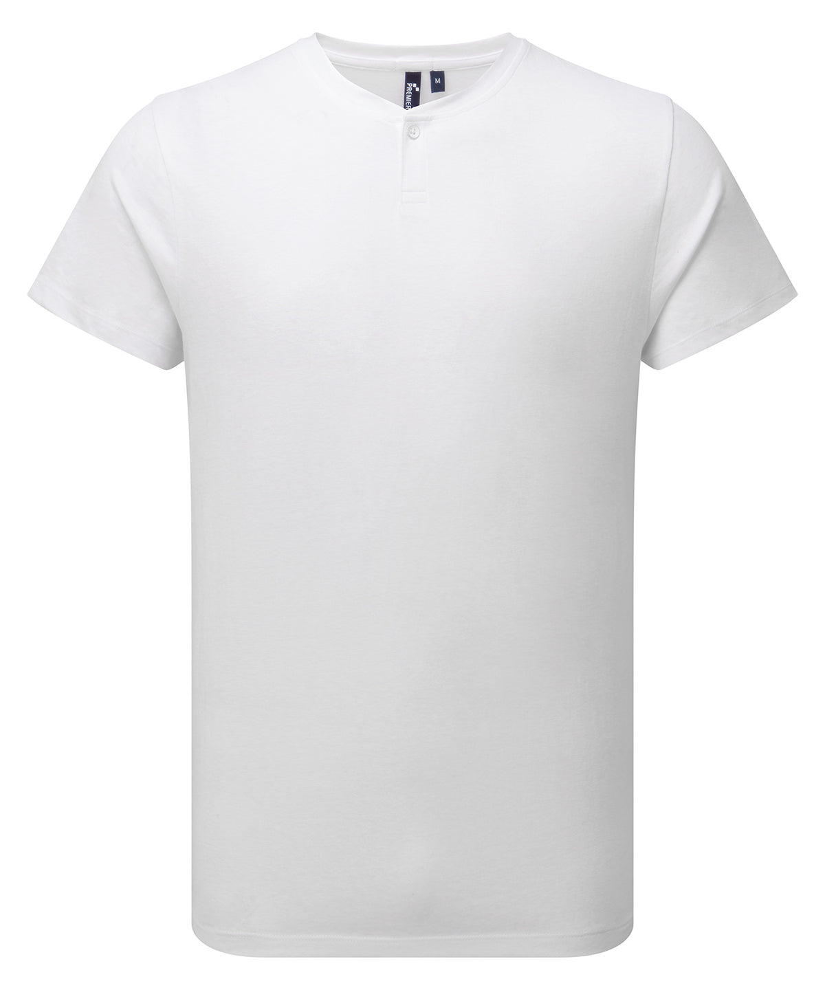 Tryck din logga på T-shirts från Premier - Anpassa Cotton Rich Comis Tee - Herr i färgen Vit för företag, föreningar och privatpersoner