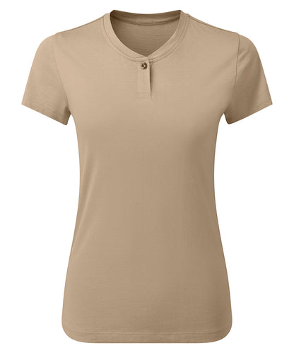 Tryck din logga på T-shirts från Premier - Anpassa RichComis Tee - Dam i färgen Khaki för företag, föreningar och privatpersoner