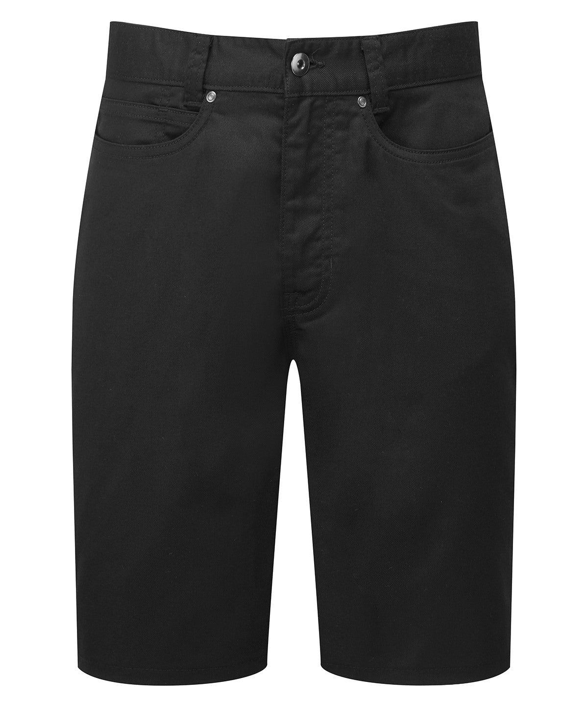 Tryck din logga på Shorts från Premier - Anpassa Performance chino shorts i färgen Svart för företag, föreningar och privatpersoner