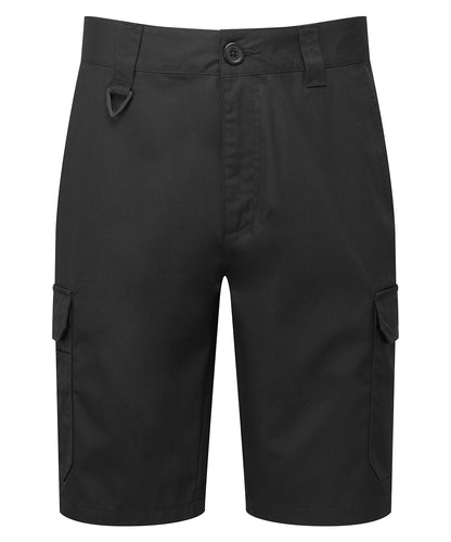 Tryck din logga på Shorts från Premier - Anpassa Cargo-shorts för arbetskläder i färgen Svart för företag, föreningar och privatpersoner