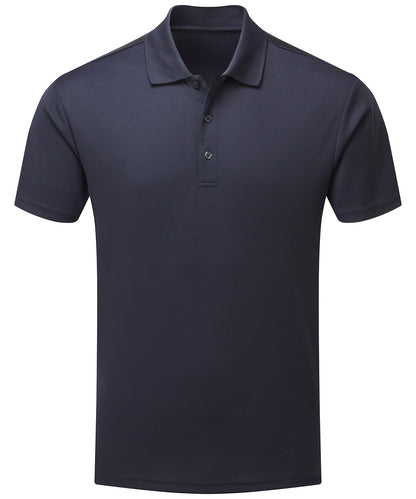 Tryck din logga på Piké från Premier - Anpassa Spun Dyed Recycled Polo - Herr i färgen Marinblå för företag, föreningar och privatpersoner