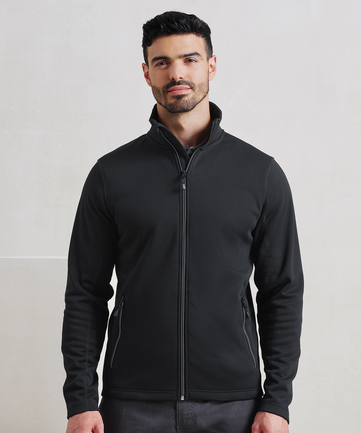 Tryck din logga på Sweatshirts från Premier - Anpassa Premier - Sweatshirt med Genomgående Dragkedja, Spun Dyed Sustainable i färgen för företag, föreningar och privatpersoner