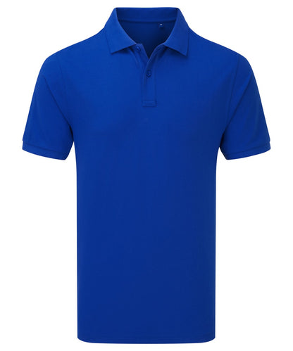 Tryck din logga på Piké från Premier - Anpassa Essential Unisex Short Sleeve Workwear Polo i färgen Royal för företag, föreningar och privatpersoner