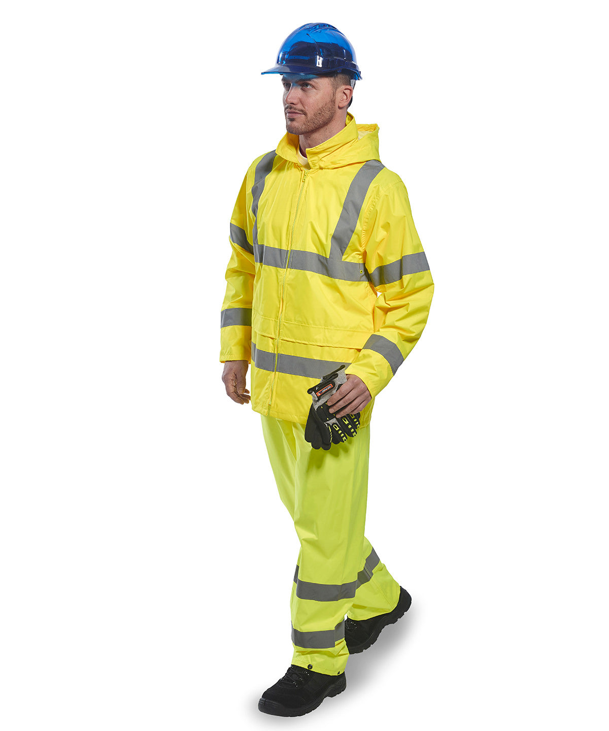 Tryck din logga på Jackor från Portwest - Anpassa Hi-vis regnjacka i färgen för företag, föreningar och privatpersoner