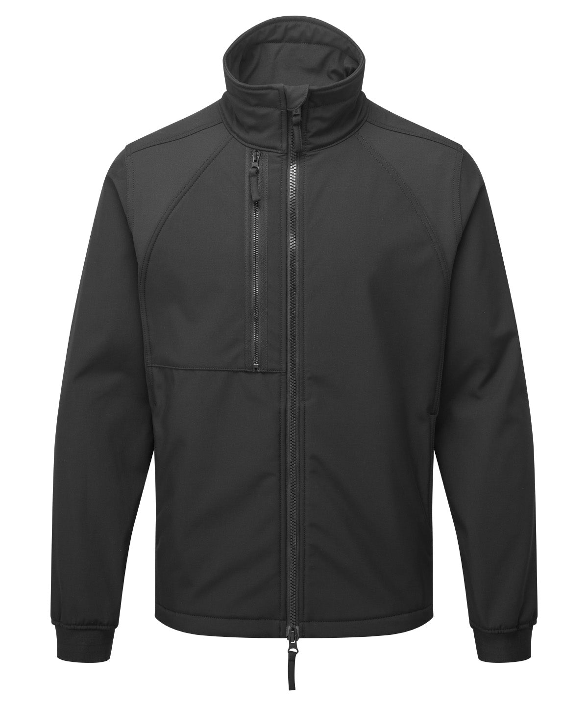 Tryck din logga på Softshelljackor från Portwest - Anpassa WX2 2-lagers softshell i färgen Svart för företag, föreningar och privatpersoner