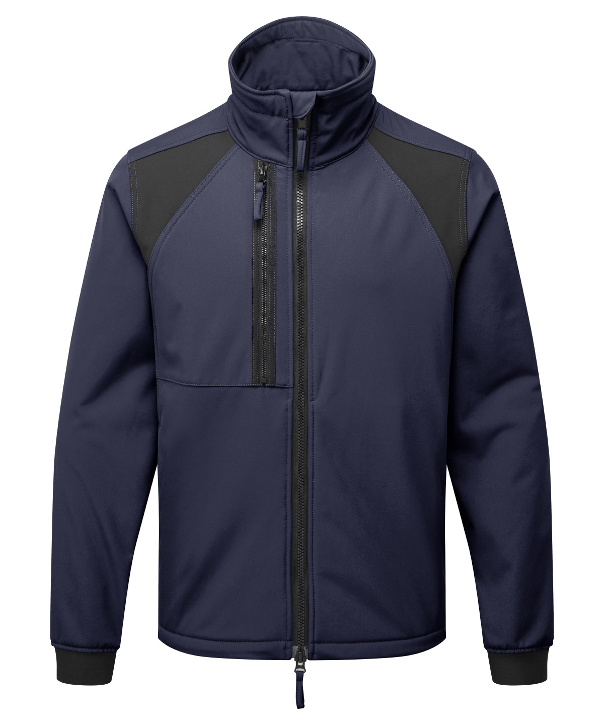 Tryck din logga på Softshelljackor från Portwest - Anpassa WX2 2-lagers softshell i färgen Marinblå för företag, föreningar och privatpersoner