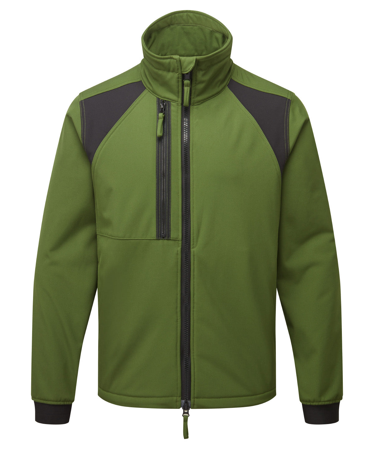 Tryck din logga på Softshelljackor från Portwest - Anpassa WX2 2-lagers softshell i färgen Oliv för företag, föreningar och privatpersoner
