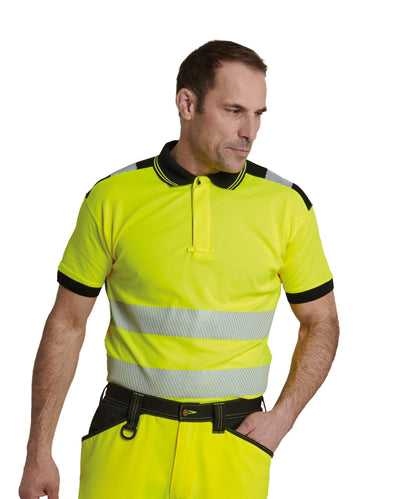 Tryck din logga på Piké från Portwest - Anpassa PW3 Hi-Vis Piké i färgen för företag, föreningar och privatpersoner