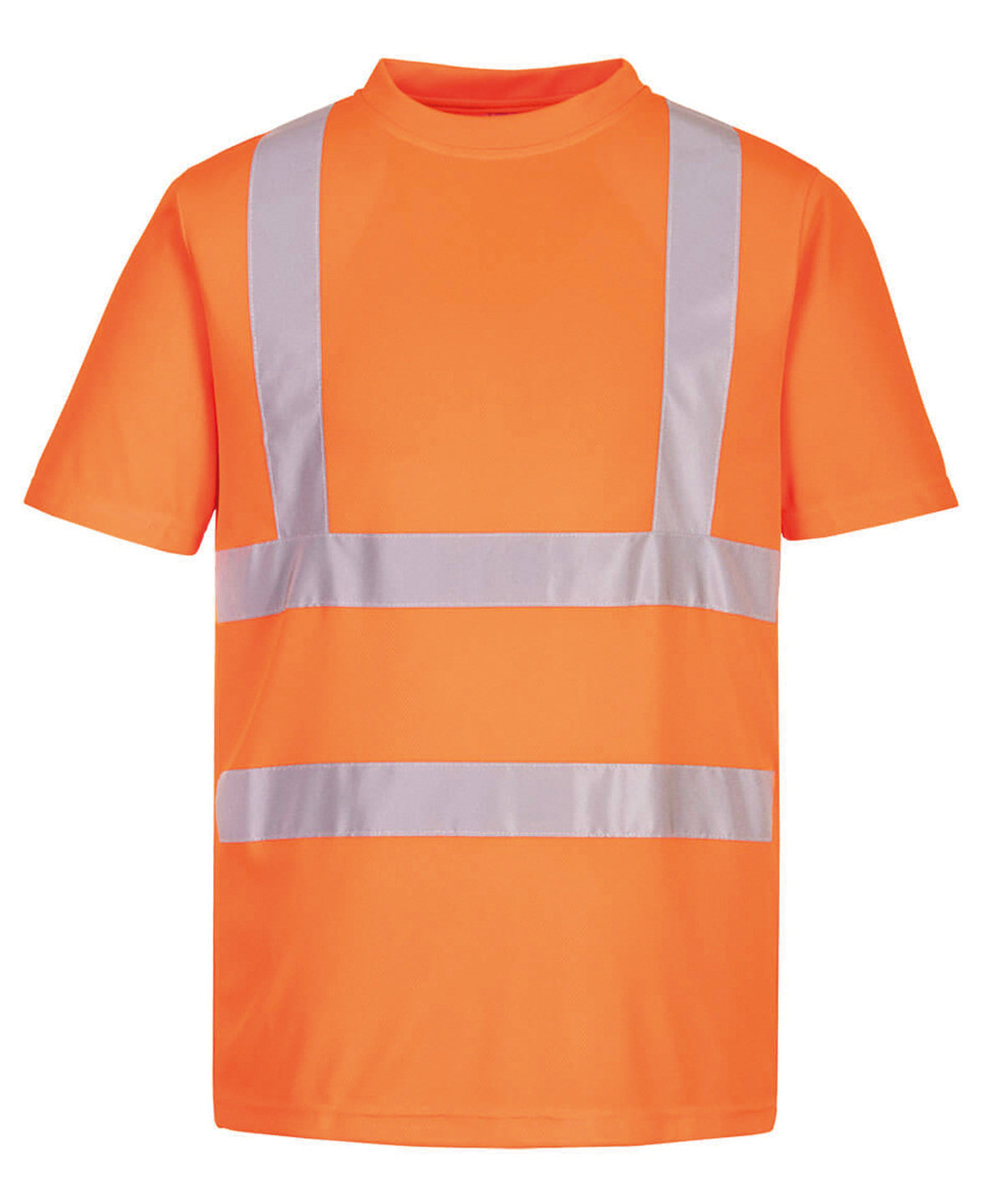 Tryck din logga på T-shirts från Portwest - Anpassa Eco Hi-vis t-shirt i färgen Neon orange för företag, föreningar och privatpersoner