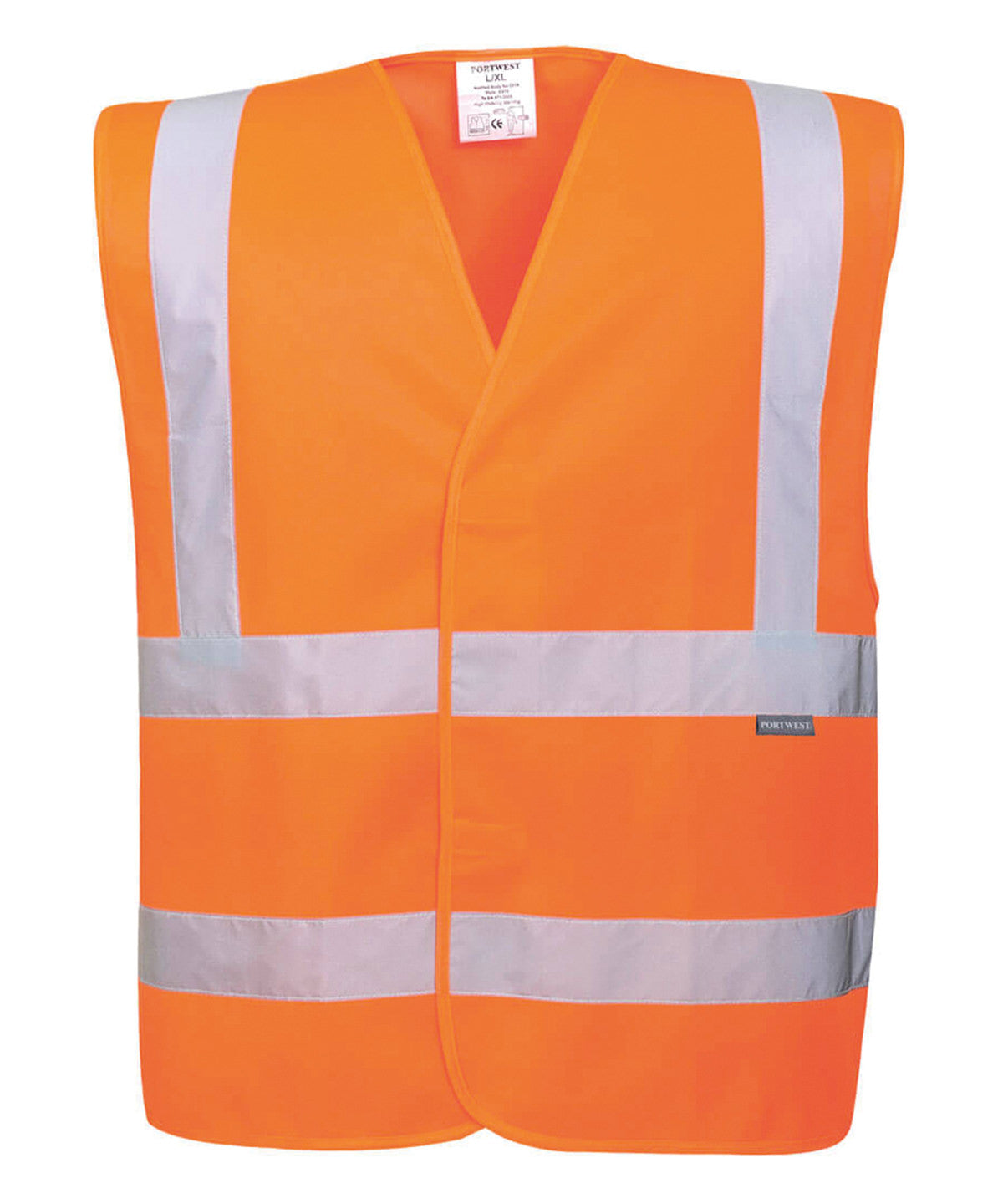 Tryck din logga på Skyddsvästar från Portwest - Anpassa Eco Hi-vis-väst i färgen för företag, föreningar och privatpersoner