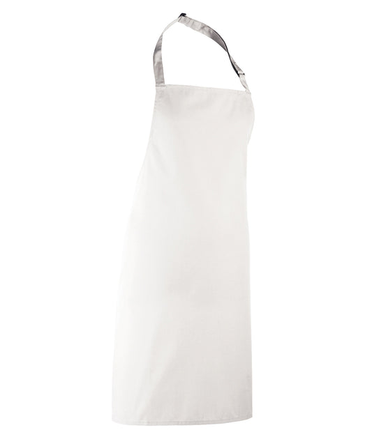Tryck din logga på Förkläden från Premier - Anpassa Colours Bib Apron i färgen för företag, föreningar och privatpersoner