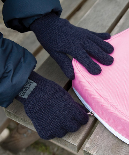 Tryck din logga på Handskar från Result Winter Essentials - Anpassa Klassiska, helfodrade Thinsulate-handskar för juniorer i färgen för företag, föreningar och privatpersoner