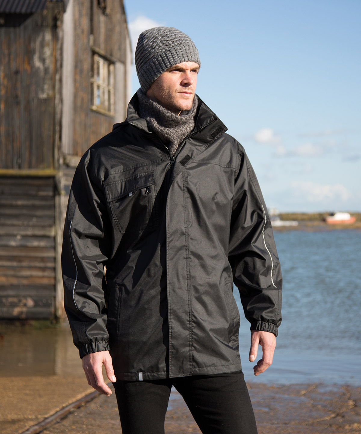 Tryck din logga på Jackor från Result Core - Anpassa 3-i-1 CORE transitjacka med tryckbar softshell-insida i färgen för företag, föreningar och privatpersoner