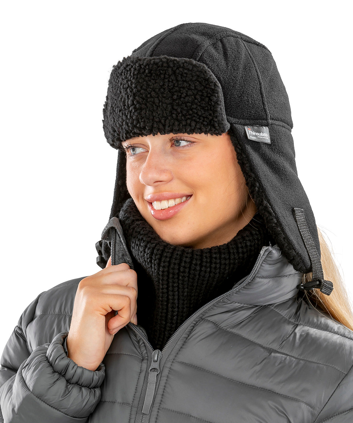 Tryck din logga på Hattar från Result Winter Essentials - Anpassa Thinsulate sherpamössa i färgen för företag, föreningar och privatpersoner