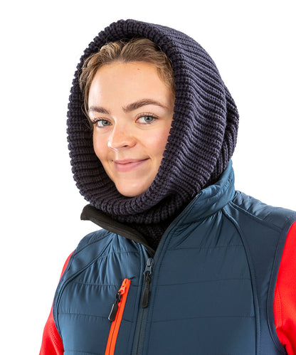 Tryck din logga på Halsvärmare från Result Winter Essentials - Anpassa Whistler snodd med huva i färgen för företag, föreningar och privatpersoner