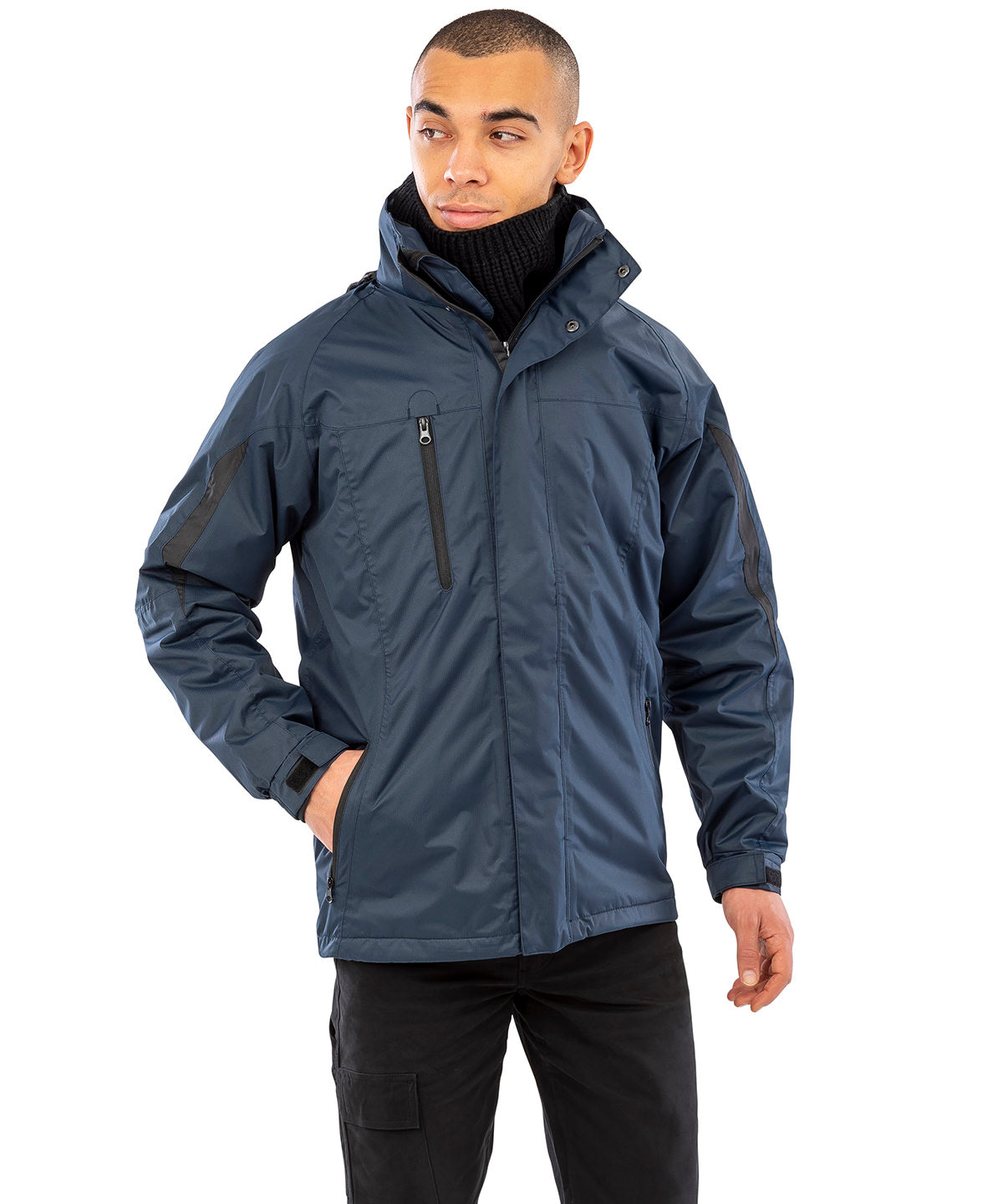 Tryck din logga på Softshelljackor från Result - Anpassa 3-i-1 resejacka med softshell-insida i färgen för företag, föreningar och privatpersoner