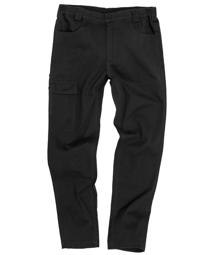 Tryck din logga på Chinos från Result Workguard - Anpassa Super-stretch smal chino i färgen Svart för företag, föreningar och privatpersoner