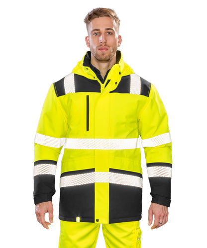 Tryck din logga på Softshelljackor från Result Safeguard - Anpassa Tryckbar softshell skyddsrock i färgen för företag, föreningar och privatpersoner