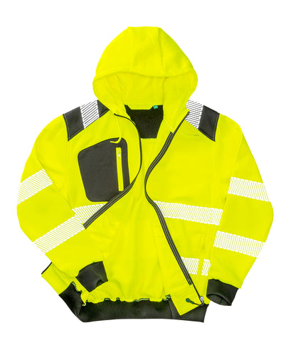 Tryck din logga på Hoodies från Result Genuine Recycled - Anpassa Result Genuine Recycled - Återvunnen Robust Säkerhetströja med Dragkedja i färgen för företag, föreningar och privatpersoner