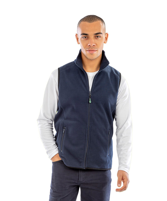 Tryck din logga på Termovästar från Result Genuine Recycled - Anpassa Bodyvärmare i återvunnen fleece Polarthermic i färgen för företag, föreningar och privatpersoner