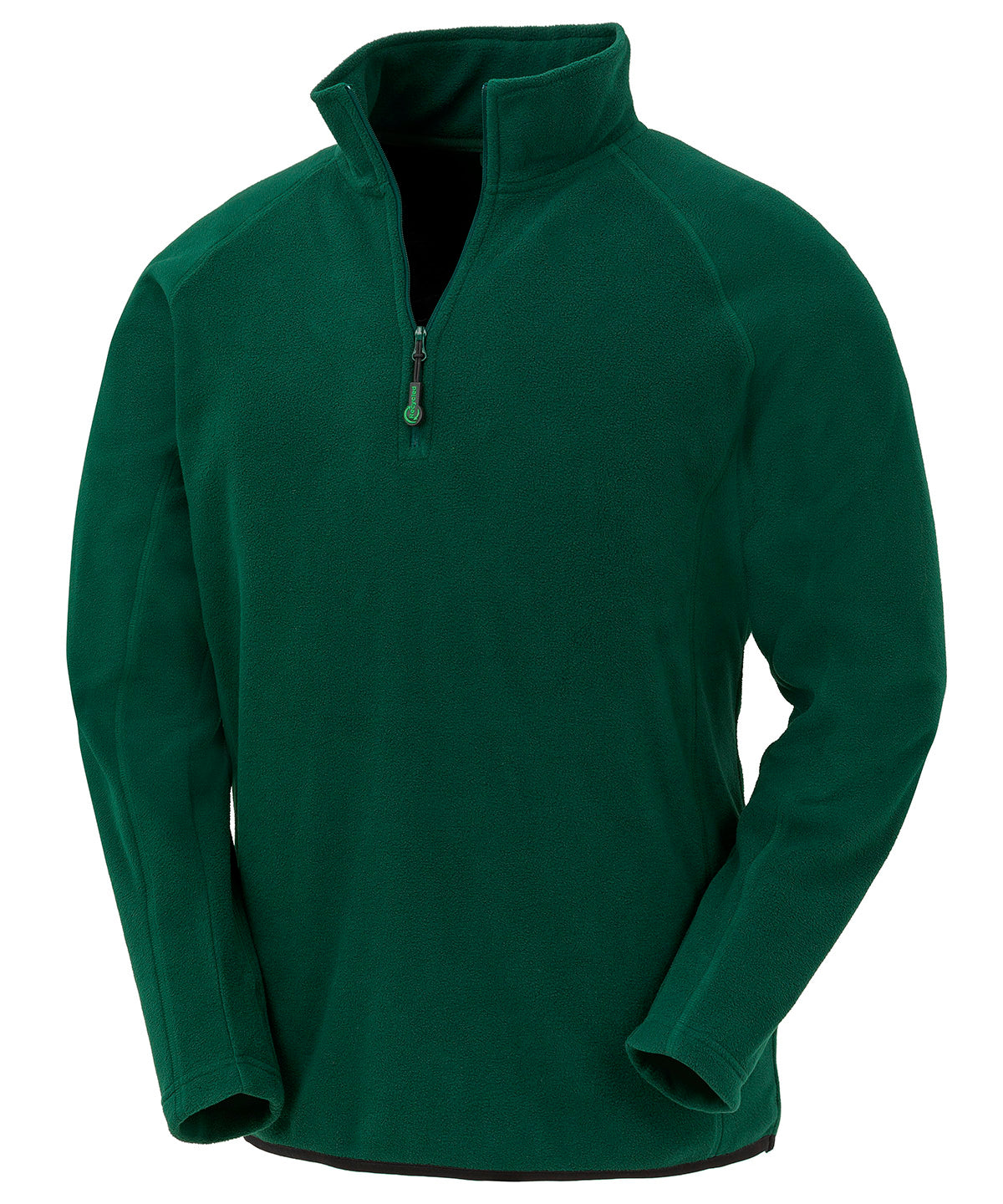 Tryck din logga på Fleece från Result Genuine Recycled - Anpassa Topp i återvunnen mikrofleece i färgen Mellan grön för företag, föreningar och privatpersoner