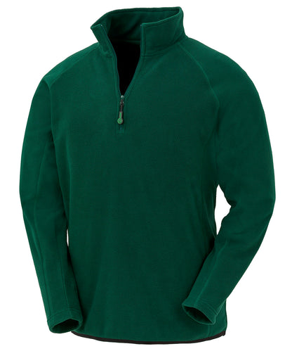 Tryck din logga på Fleece från Result Genuine Recycled - Anpassa Topp i återvunnen mikrofleece i färgen Mellan grön för företag, föreningar och privatpersoner