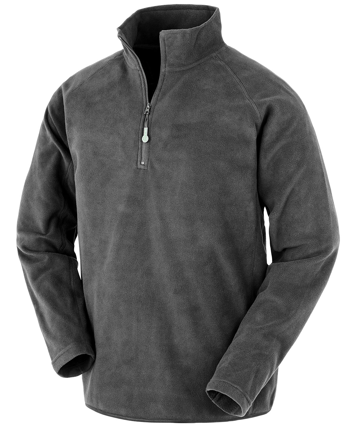 Tryck din logga på Fleece från Result Genuine Recycled - Anpassa Topp i återvunnen mikrofleece i färgen Mörkgrå för företag, föreningar och privatpersoner