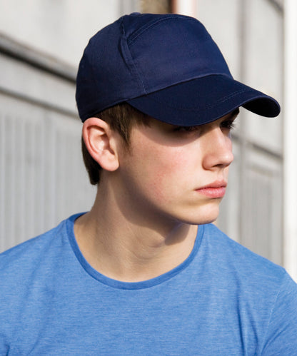 Tryck din logga på Kepsar från Result Headwear - Anpassa 7-panel reklamkeps i färgen för företag, föreningar och privatpersoner
