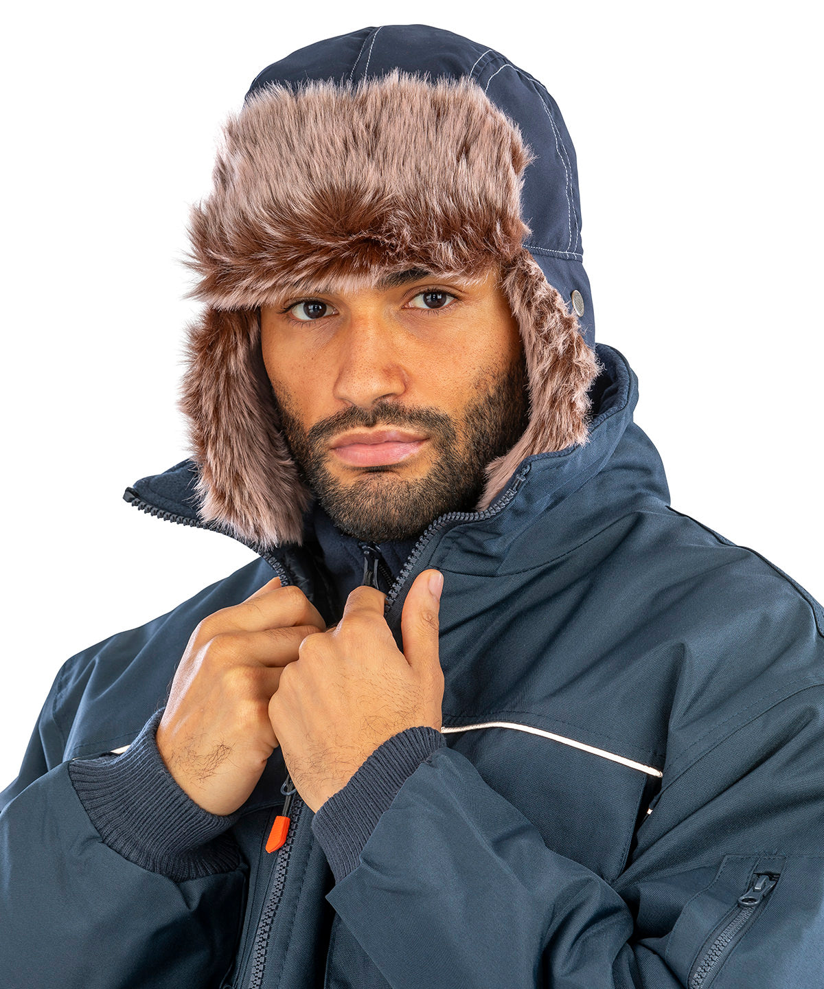Tryck din logga på Hattar från Result Winter Essentials - Anpassa Klassisk sherpamössa i färgen för företag, föreningar och privatpersoner
