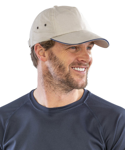 Tryck din logga på Kepsar från Result Headwear - Anpassa Printers 5-panel keps i plyschbomull i färgen för företag, föreningar och privatpersoner