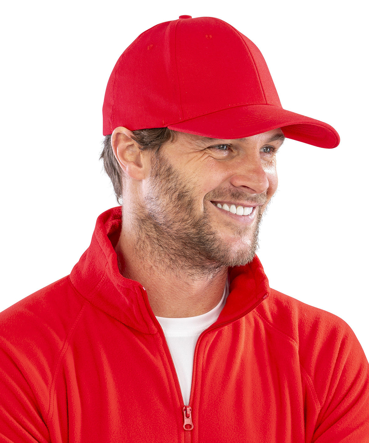 Tryck din logga på Kepsar från Result Headwear - Anpassa Memphis 6-panel lågprofilkeps i borstad bomull i färgen för företag, föreningar och privatpersoner