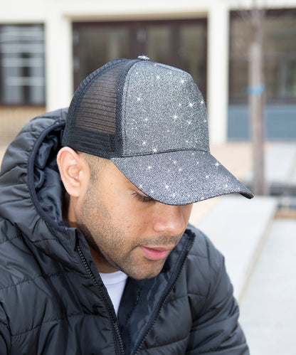 Tryck din logga på Kepsar från Result Headwear - Anpassa Core New York mössa med glitter i färgen för företag, föreningar och privatpersoner