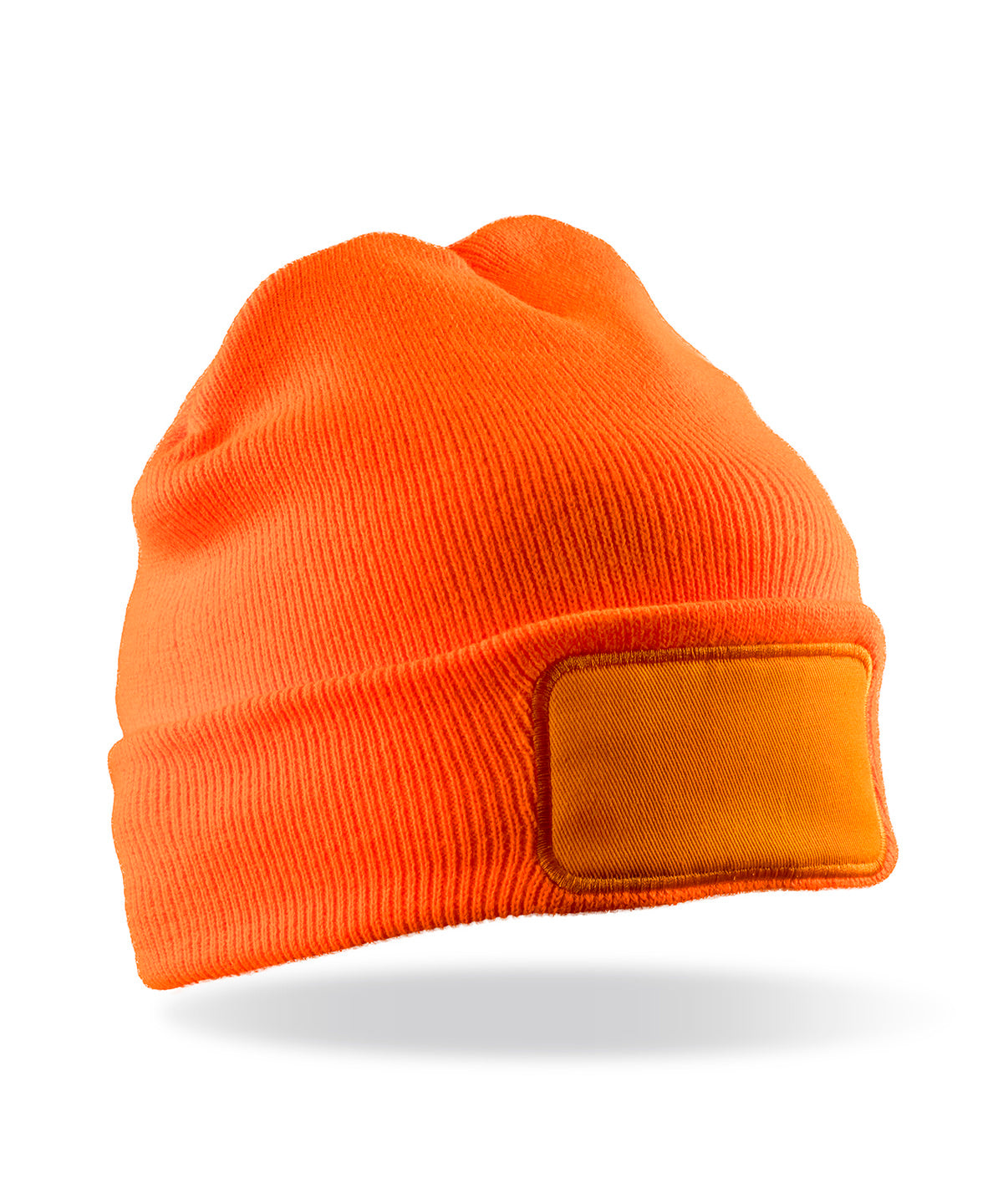 Tryck din logga på Mössor från Result Genuine Recycled - Anpassa Mössa med återvunnet ThinsulateTM-skrivare i färgen Neon orange One Size för företag, föreningar och privatpersoner
