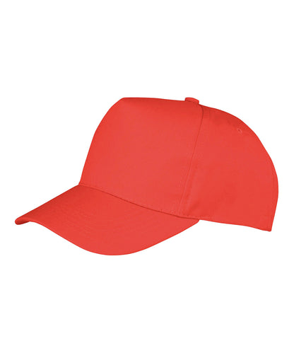 Tryck din logga på Kepsar från Result Genuine Recycled - Anpassa Kåpa för återvunna skrivare i färgen Mellan röd One Size för företag, föreningar och privatpersoner