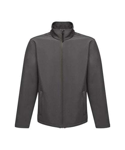 Tryck din logga på Softshelljackor från Regatta Professional - Anpassa Reid softshell i färgen Mörkgrå för företag, föreningar och privatpersoner
