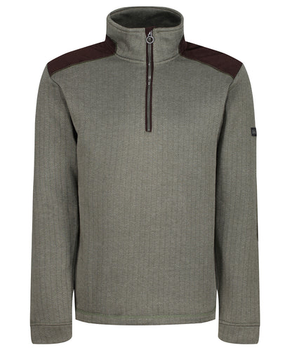 Tryck din logga på Fleece från Regatta Professional - Anpassa Holbeck fleece med halv dragkedja i färgen Khaki för företag, föreningar och privatpersoner
