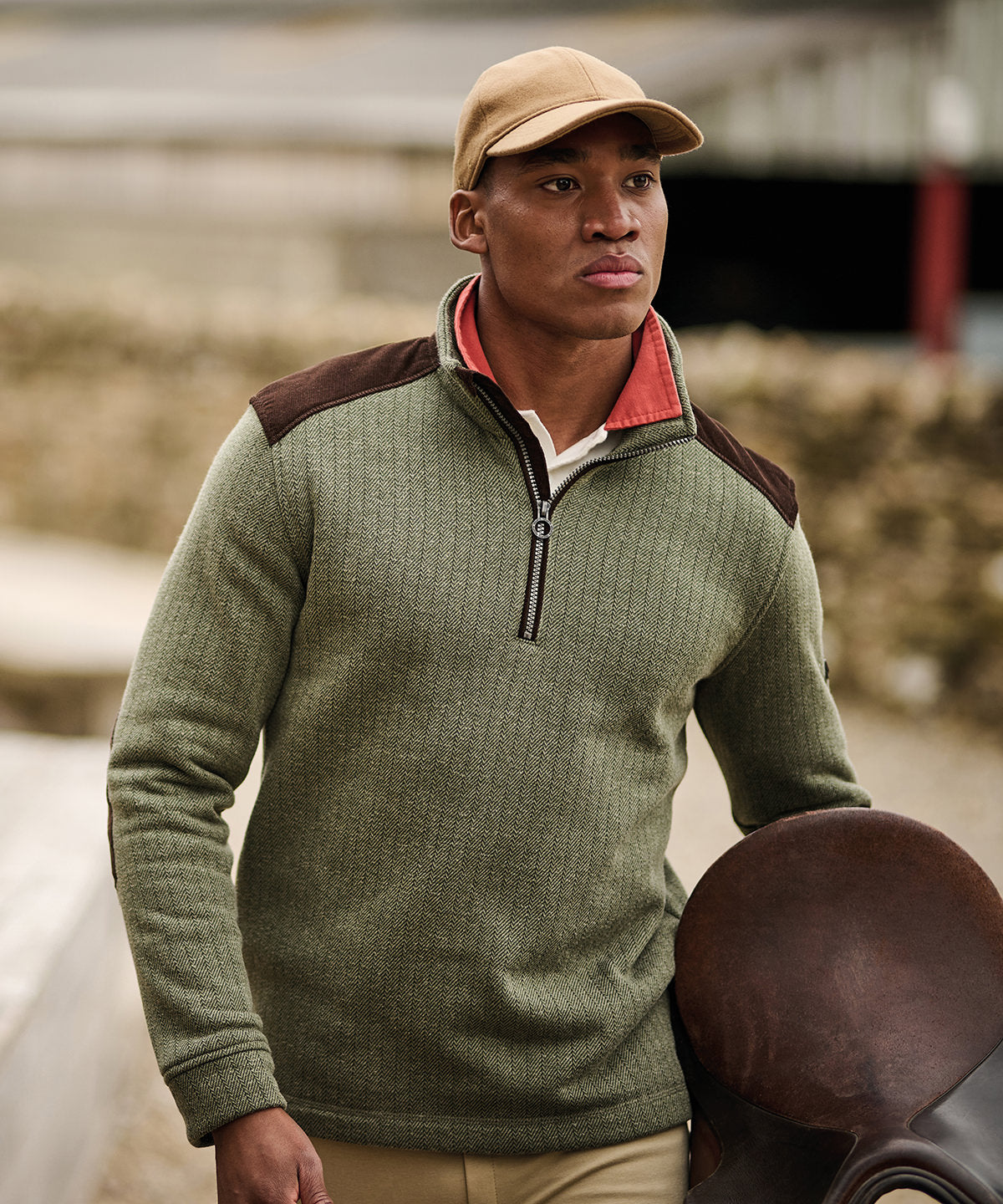 Tryck din logga på Fleece från Regatta Professional - Anpassa Holbeck fleece med halv dragkedja i färgen för företag, föreningar och privatpersoner