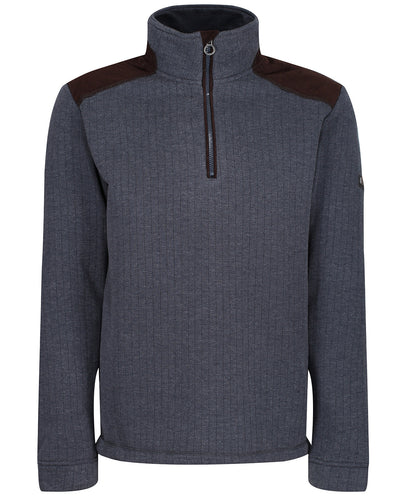 Tryck din logga på Fleece från Regatta Professional - Anpassa Holbeck fleece med halv dragkedja i färgen Marinblå för företag, föreningar och privatpersoner