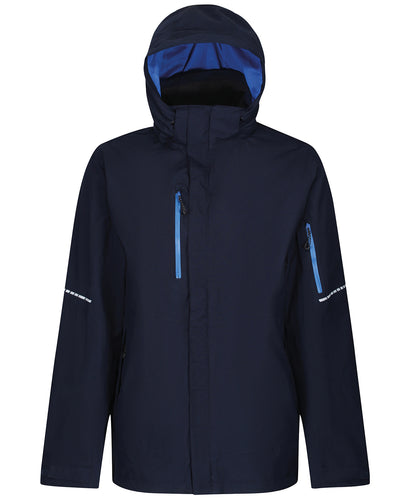 Tryck din logga på Softshelljackor från Regatta Professional - Anpassa X-Pro Exosphere II skaljacka i färgen Marinblå för företag, föreningar och privatpersoner