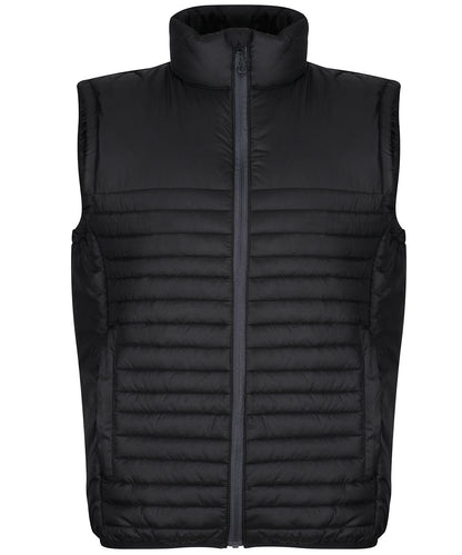 Tryck din logga på Termovästar från Regatta Honestly Made - Anpassa Honestly Made Återvunnen Termisk Bodywarmer i färgen Svart för företag, föreningar och privatpersoner