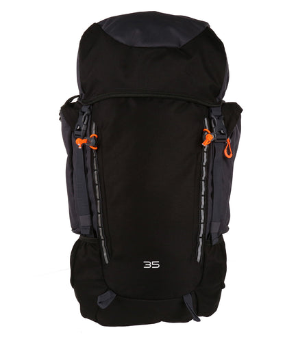 Tryck din logga på Väskor från Regatta Professional - Anpassa Ridgetrek 35L ryggsäck i färgen Svart One Size för företag, föreningar och privatpersoner