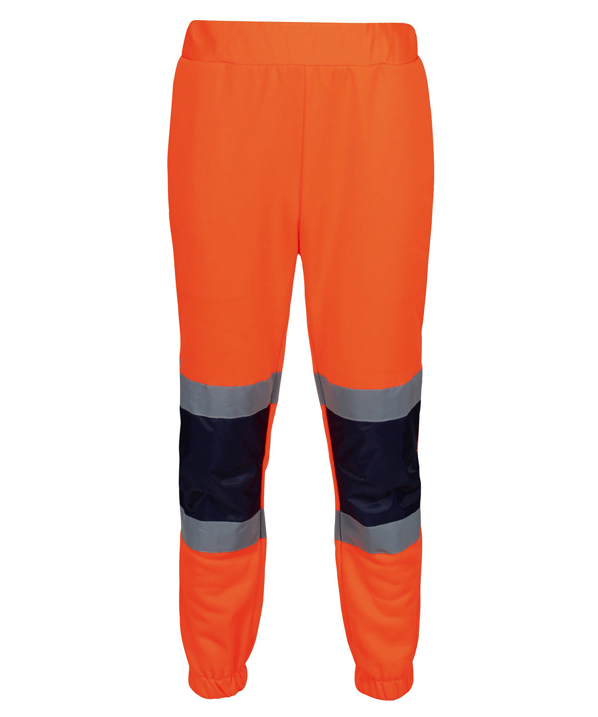 Tryck din logga på Mjukisbyxor från Regatta High Visibility - Anpassa Pro joggingbyxor med hög visibilitet i färgen Mellan Orange för företag, föreningar och privatpersoner
