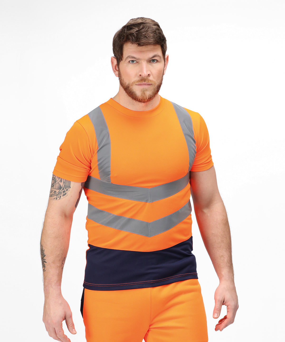 Tryck din logga på T-shirts från Regatta High Visibility - Anpassa Pro hi-vis kortärmad t-shirt i färgen för företag, föreningar och privatpersoner